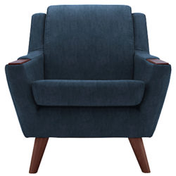 G Plan Vintage The Fifty Five Armchair Velvet Indigo